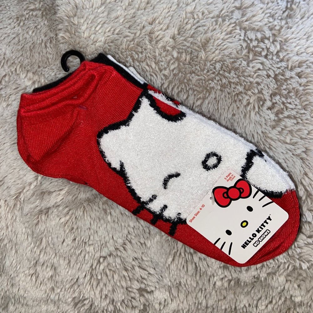 Hello Kitty No Show Socks - 5 Pack - NWT